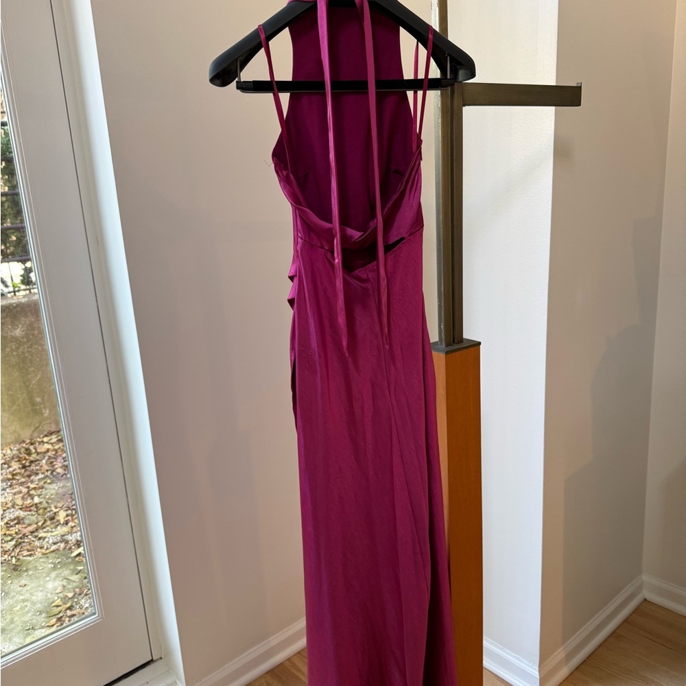 Hello Molly Fuchsia Backless Dress - Picture 4 of 4